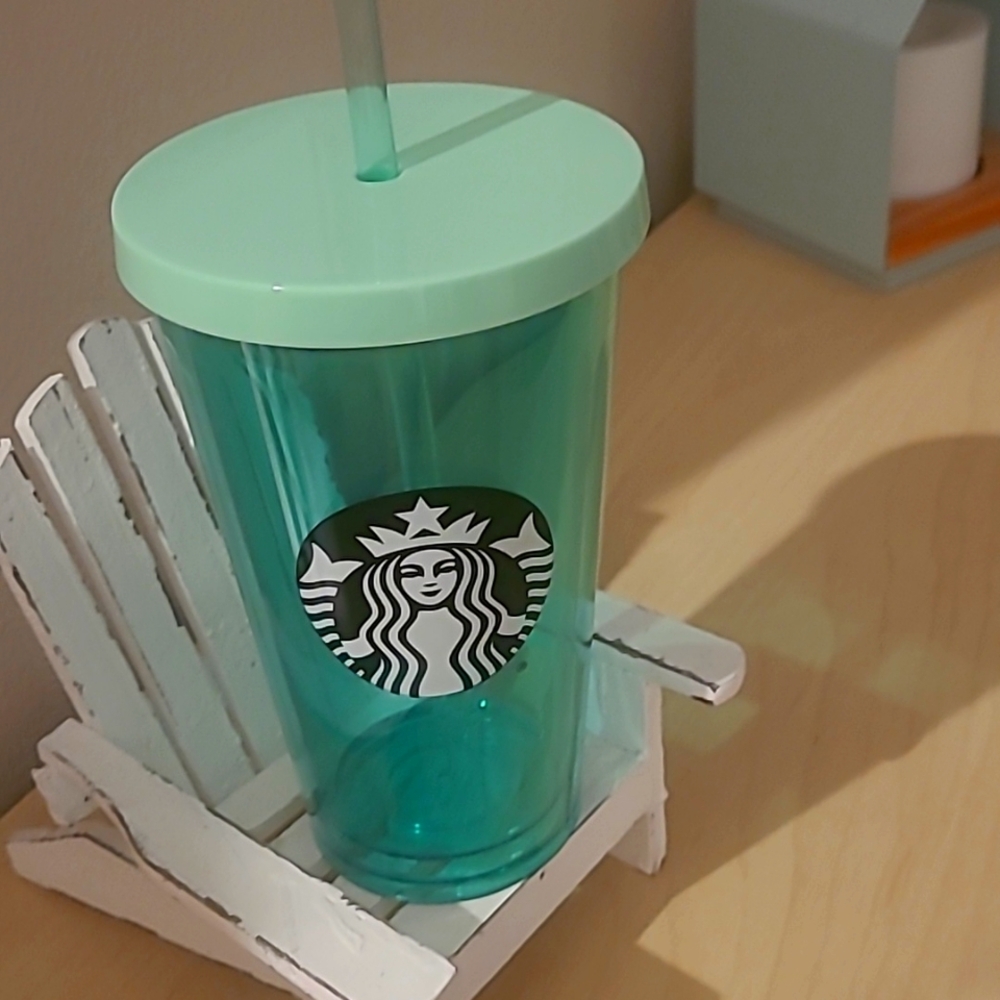 Mint Green Vintage Starbucks Cold Cup